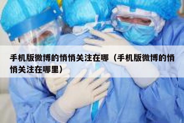 手机版微博的悄悄关注在哪（手机版微博的悄悄关注在哪里） 第1张
