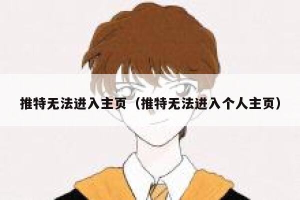 推特无法进入主页（推特无法进入个人主页） 第1张