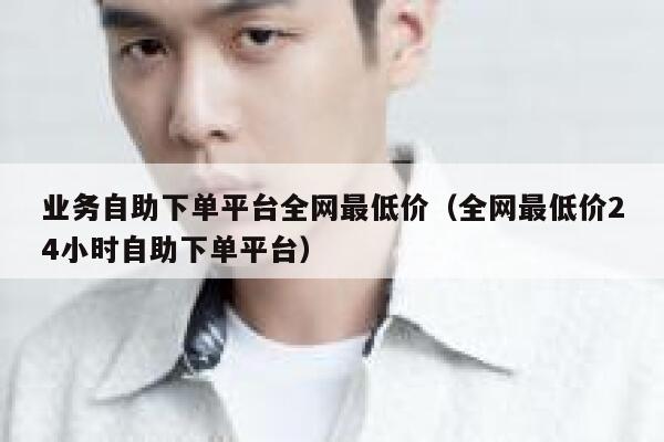 业务自助下单平台全网最低价（全网最低价24小时自助下单平台） 第1张