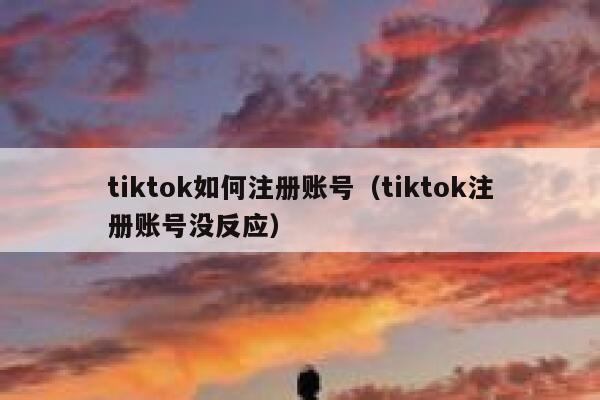 tiktok如何注册账号（tiktok注册账号没反应） 第1张