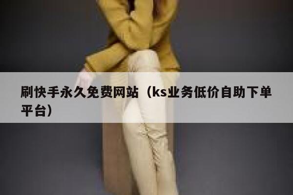 刷快手永久免费网站（ks业务低价自助下单平台） 第1张