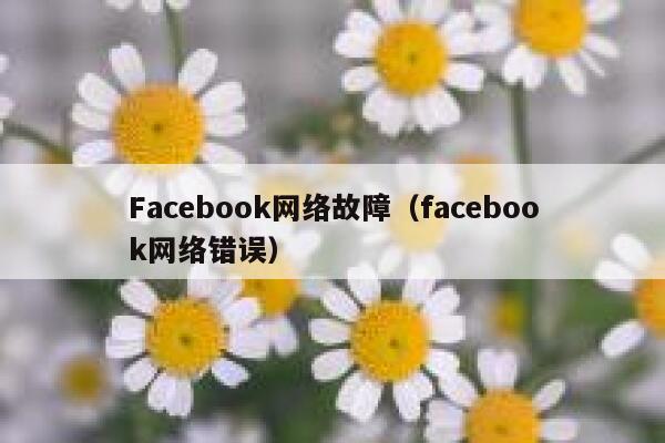 Facebook网络故障（facebook网络错误） 第1张
