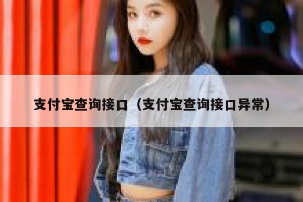 支付宝查询接口（支付宝查询接口异常） 第1张