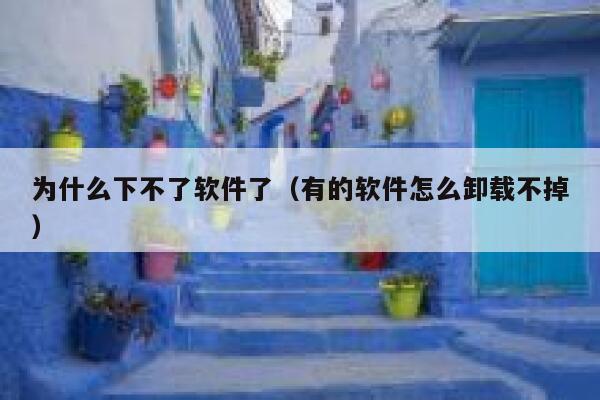 为什么下不了软件了（有的软件怎么卸载不掉） 第1张