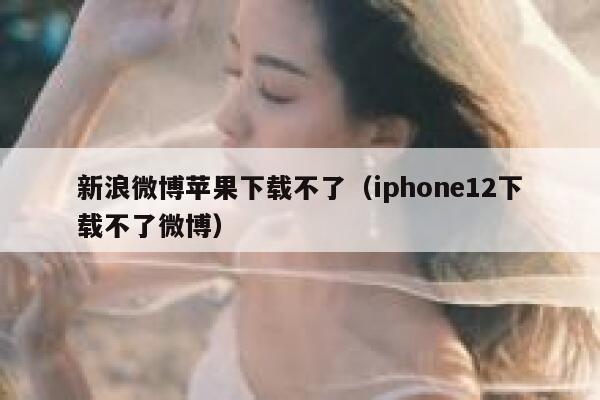 新浪微博苹果下载不了（iphone12下载不了微博） 第1张