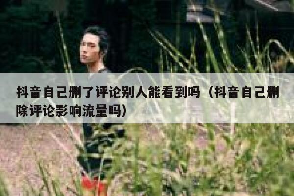 抖音自己删了评论别人能看到吗（抖音自己删除评论影响流量吗） 第1张