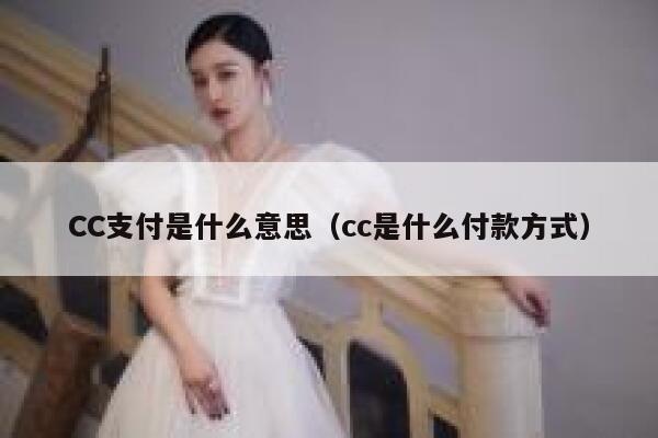 CC支付是什么意思（cc是什么付款方式） 第1张