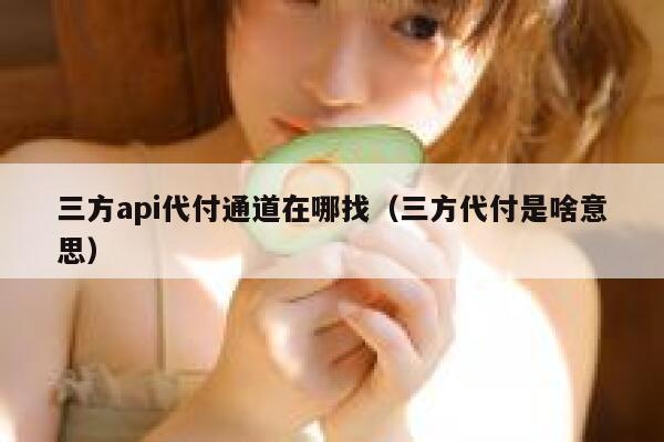 三方api代付通道在哪找（三方代付是啥意思） 第1张