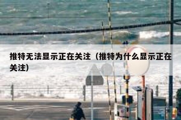 推特无法显示正在关注（推特为什么显示正在关注） 第1张