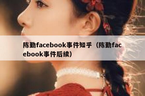 陈勤facebook事件知乎（陈勤facebook事件后续） 第1张