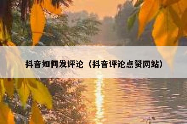 抖音如何发评论（抖音评论点赞网站） 第1张