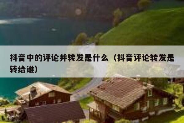 抖音中的评论并转发是什么（抖音评论转发是转给谁） 第1张