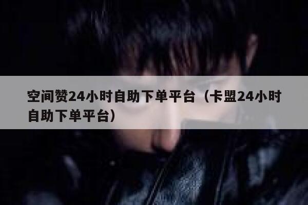 空间赞24小时自助下单平台（卡盟24小时自助下单平台） 第1张