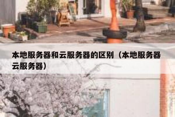 本地服务器和云服务器的区别（本地服务器 云服务器） 第1张