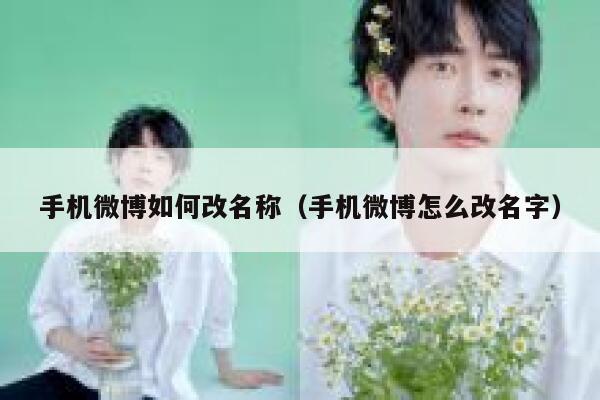 手机微博如何改名称（手机微博怎么改名字） 第1张