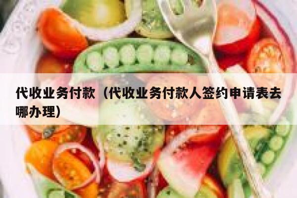 代收业务付款（代收业务付款人签约申请表去哪办理） 第1张