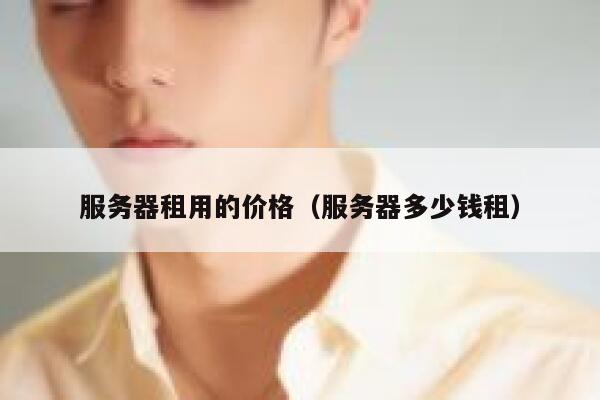 服务器租用的价格(服务器多少钱租) 第1张 服务器租用的价格(服务器多少钱租) 第1张