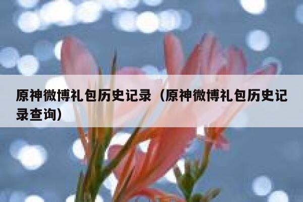 原神微博礼包历史记录（原神微博礼包历史记录查询） 第1张