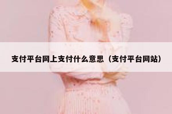 支付平台网上支付什么意思（支付平台网站） 第1张