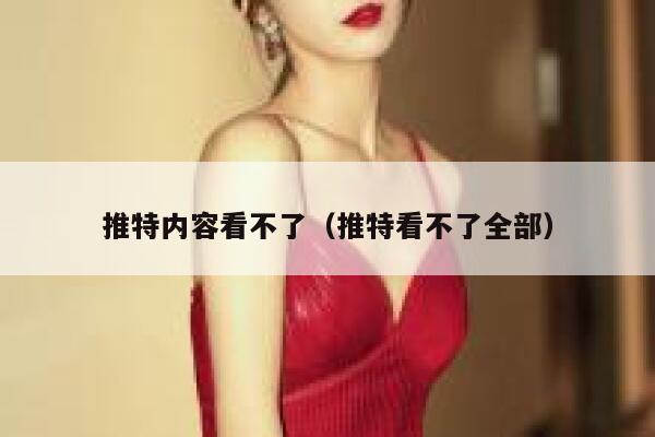 推特内容看不了（推特看不了全部） 第1张