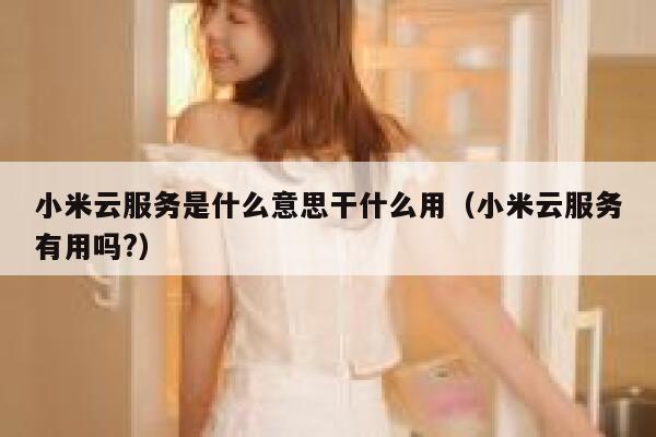 小米云服务是什么意思干什么用（小米云服务有用吗?） 第1张