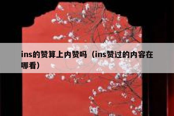 ins的赞算上内赞吗（ins赞过的内容在哪看） 第1张