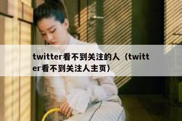 twitter看不到关注的人（twitter看不到关注人主页） 第1张