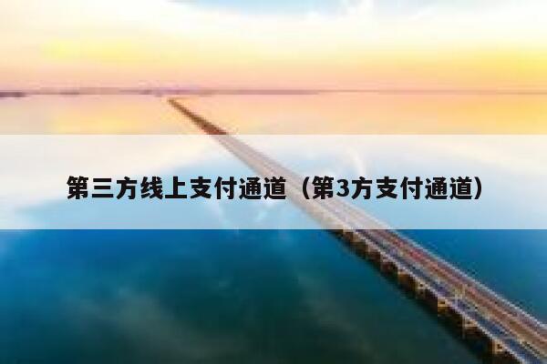 第三方线上支付通道（第3方支付通道） 第1张