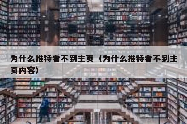 为什么推特看不到主页（为什么推特看不到主页内容） 第1张