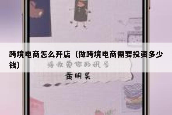 跨境电商怎么开店（做跨境电商需要投资多少钱） 第1张