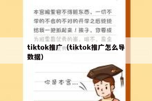 tiktok推广（tiktok推广怎么导数据） 第1张