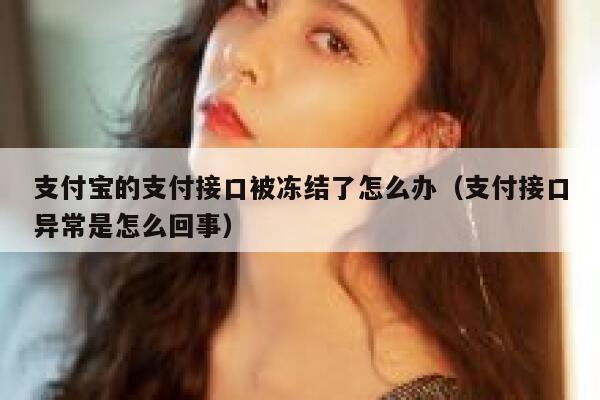 支付宝的支付接口被冻结了怎么办（支付接口异常是怎么回事） 第1张