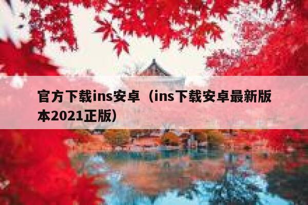 官方下载ins安卓（ins下载安卓最新版本2021正版） 第1张