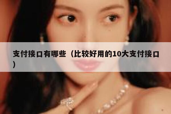 支付接口有哪些（比较好用的10大支付接口） 第1张