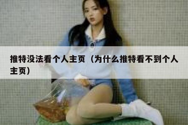 推特没法看个人主页（为什么推特看不到个人主页） 第1张