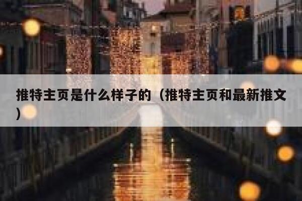 推特主页是什么样子的（推特主页和最新推文） 第1张