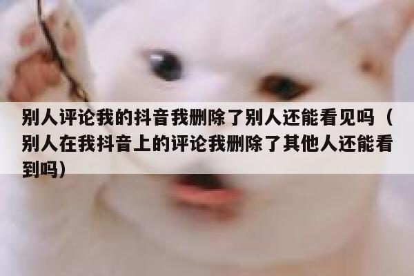 别人评论我的抖音我删除了别人还能看见吗（别人在我抖音上的评论我删除了其他人还能看到吗） 第1张