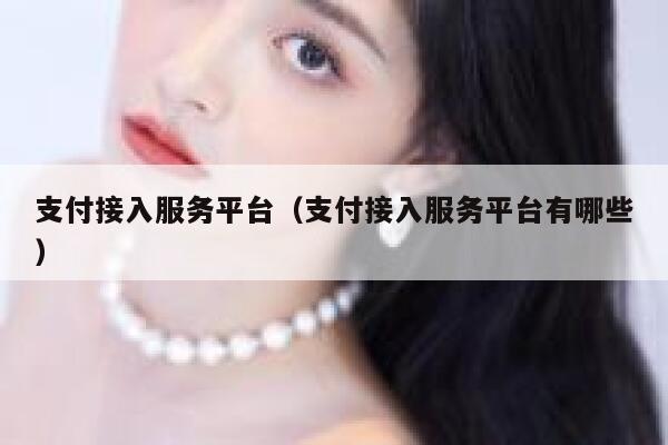 支付接入服务平台（支付接入服务平台有哪些） 第1张