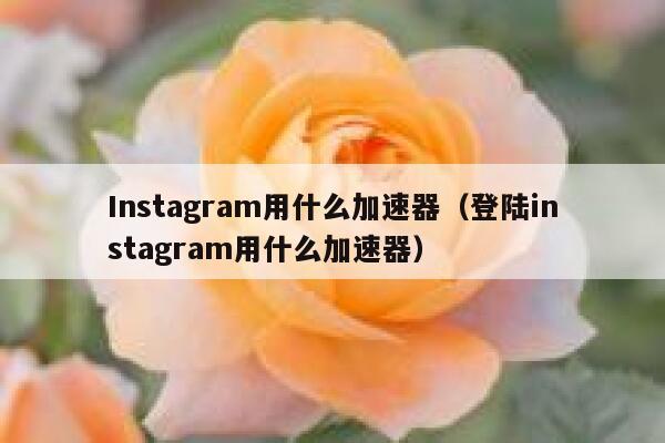 Instagram用什么加速器（登陆instagram用什么加速器） 第1张