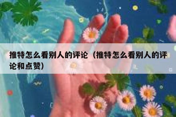 推特怎么看别人的评论（推特怎么看别人的评论和点赞） 第1张