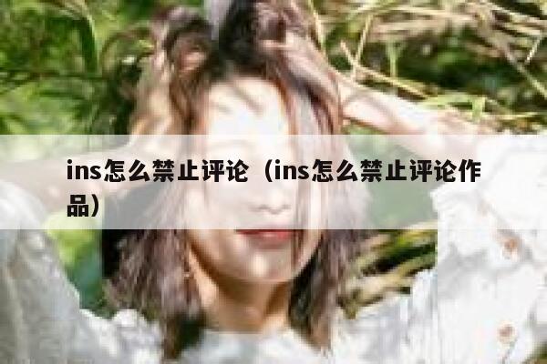 ins怎么禁止评论（ins怎么禁止评论作品） 第1张