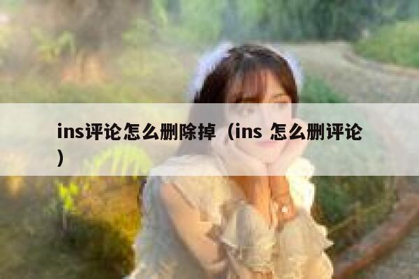 ins评论怎么删除掉（ins 怎么删评论） 第1张