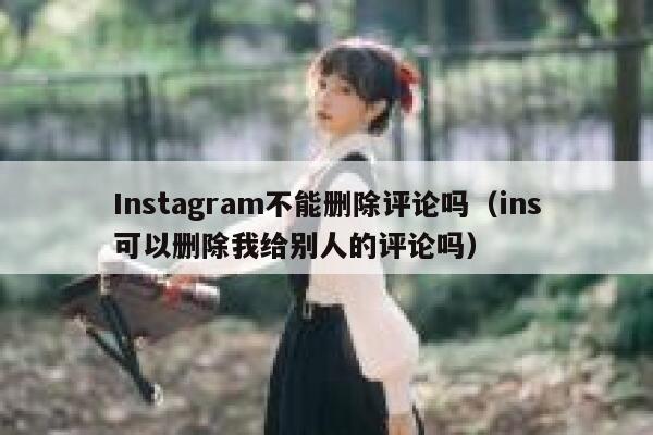 Instagram不能删除评论吗（ins可以删除我给别人的评论吗） 第1张