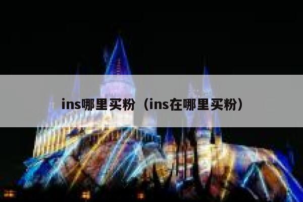 ins哪里买粉（ins在哪里买粉） 第1张