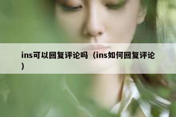 ins可以回复评论吗（ins如何回复评论） 第1张