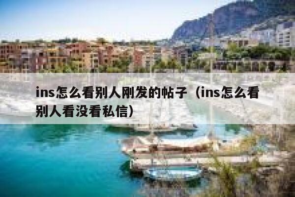ins怎么看别人刚发的帖子（ins怎么看别人看没看私信） 第1张