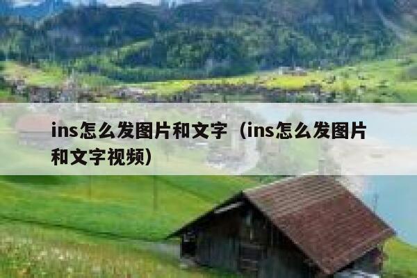 ins怎么发图片和文字（ins怎么发图片和文字视频） 第1张