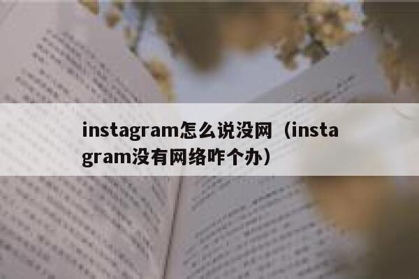 instagram怎么说没网（instagram没有网络咋个办） 第1张