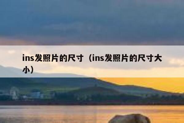 ins发照片的尺寸（ins发照片的尺寸大小） 第1张