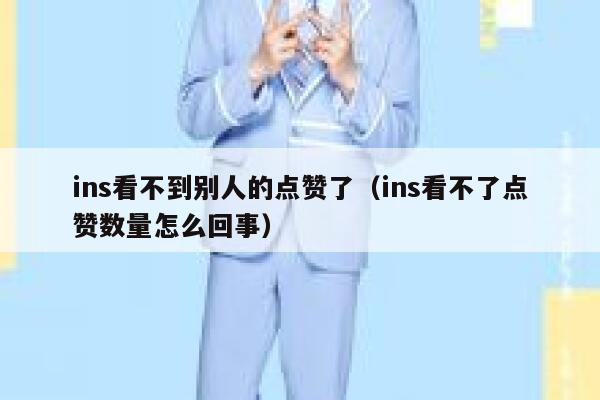 ins看不到别人的点赞了（ins看不了点赞数量怎么回事） 第1张